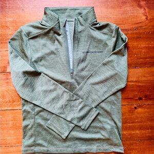 Vineyard Vines Kids Olive Quarter-Zip Jacket